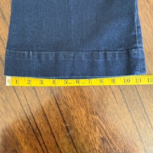 New old stock vintage Y2K Seductions dark wash wide leg jeans size 7 32" inseam - Picture 8 of 15